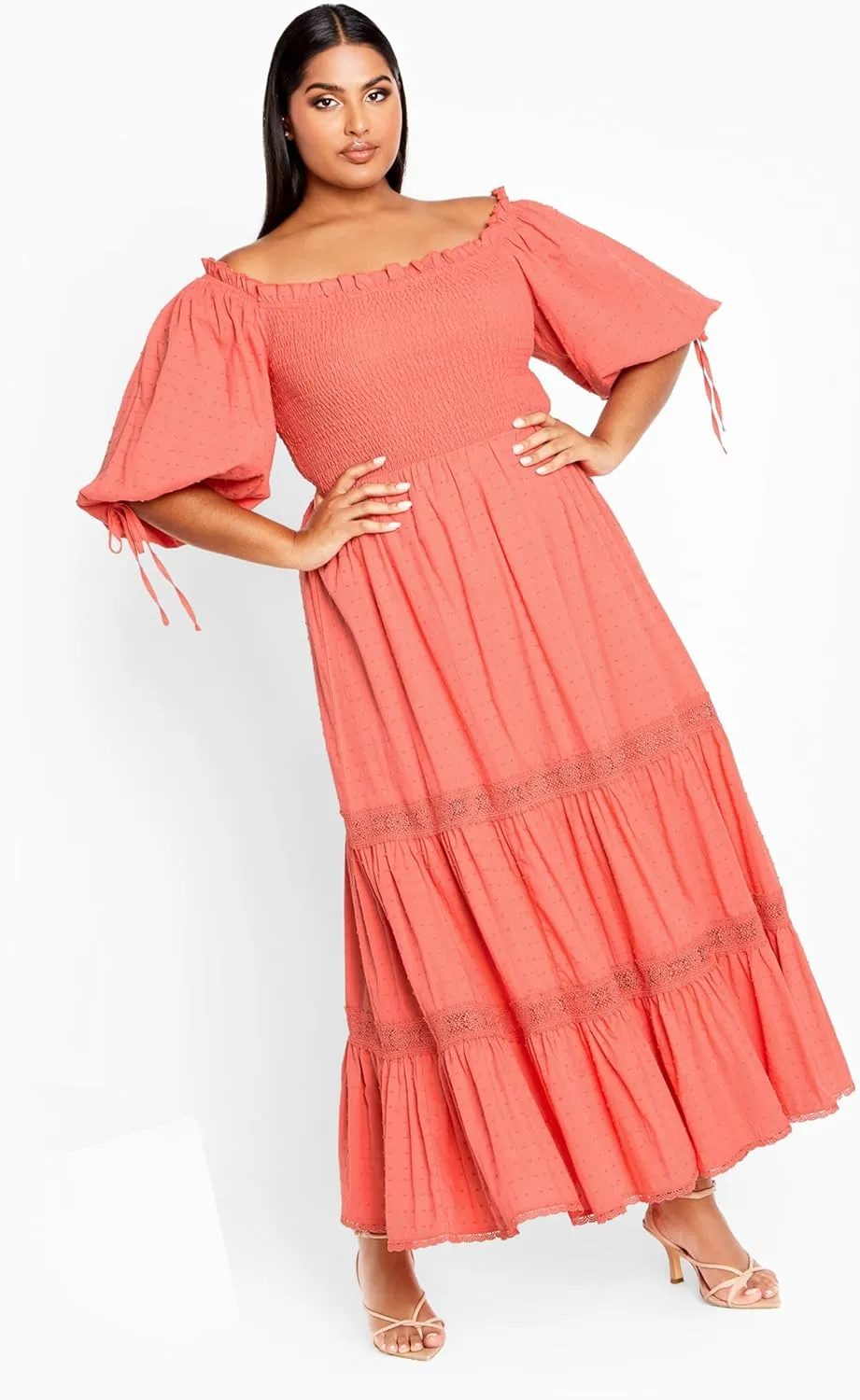 City Chic Women's Plus Size Love Shirred Dress