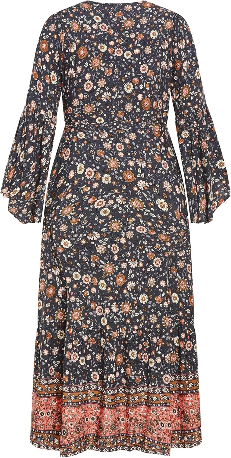City Chic Women's Plus Size Maxi Dress - Belle Wrap