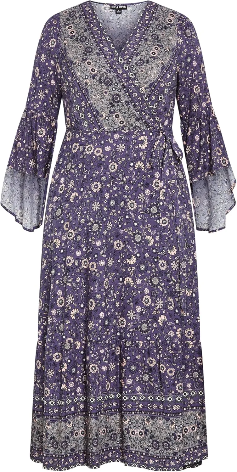 City Chic Women's Plus Size Maxi Dress - Belle Wrap