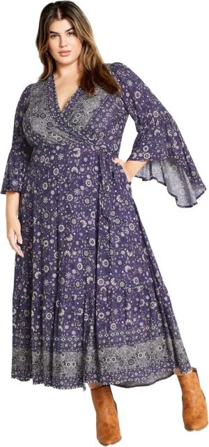 City Chic Women's Plus Size Maxi Dress - Belle Wrap