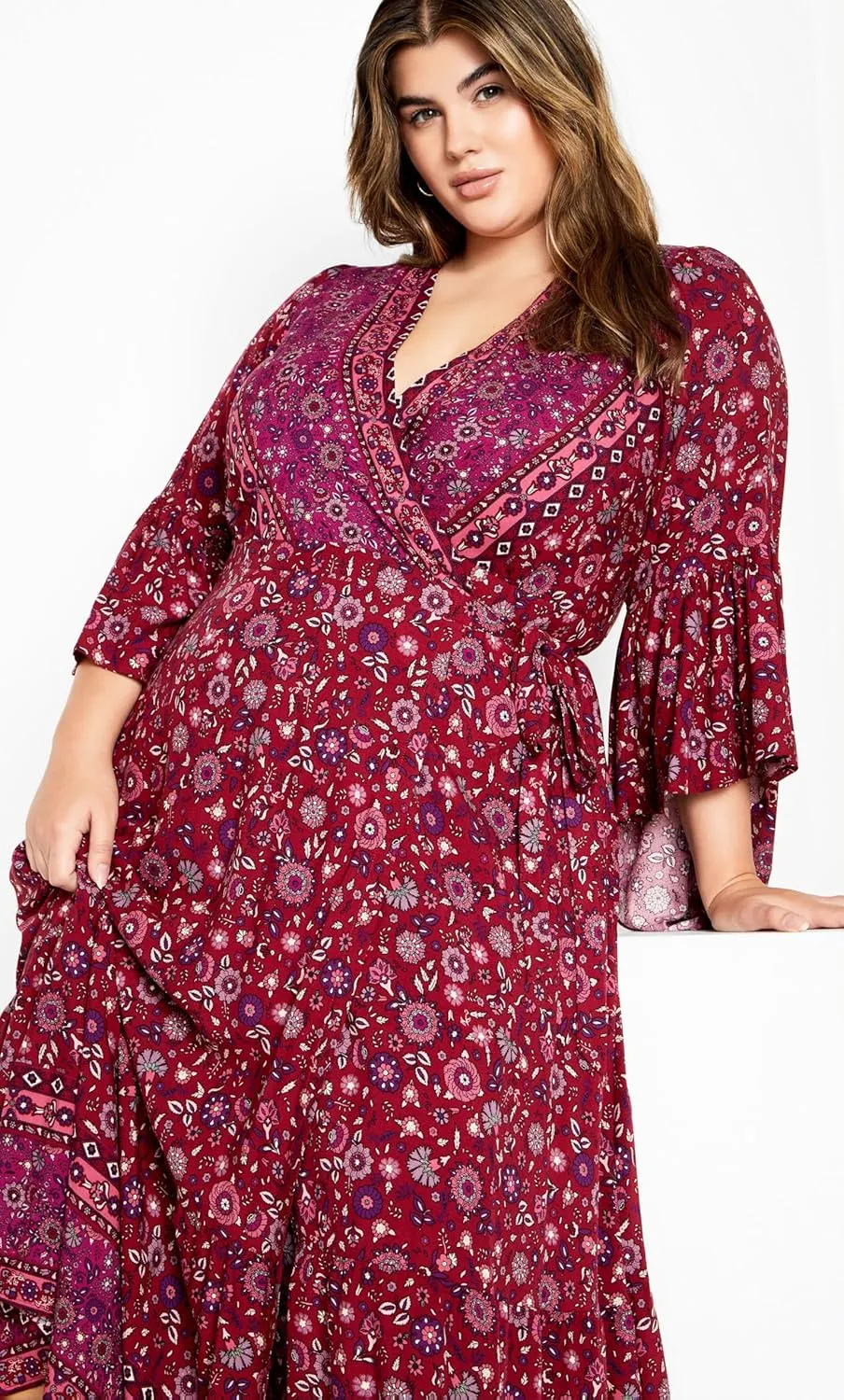 City Chic Women's Plus Size Maxi Dress - Belle Wrap