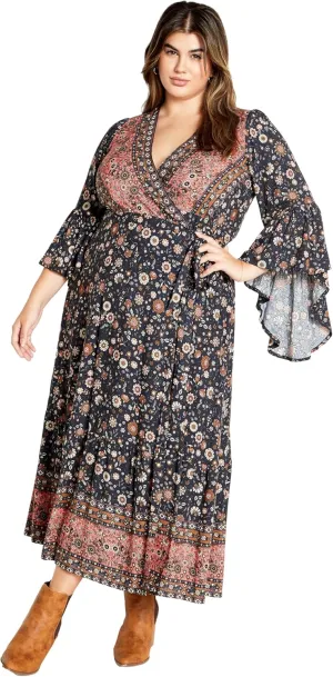 City Chic Women's Plus Size Maxi Dress - Belle Wrap