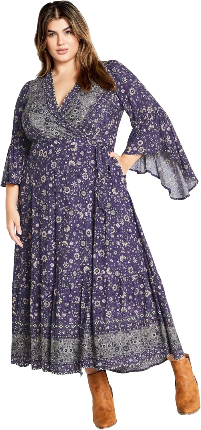 City Chic Women's Plus Size Maxi Dress - Belle Wrap