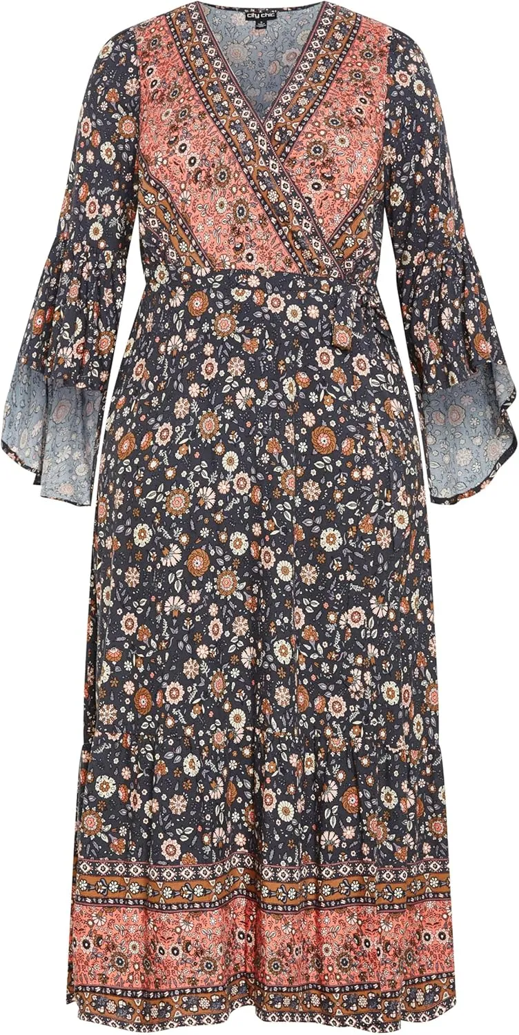 City Chic Women's Plus Size Maxi Dress - Belle Wrap