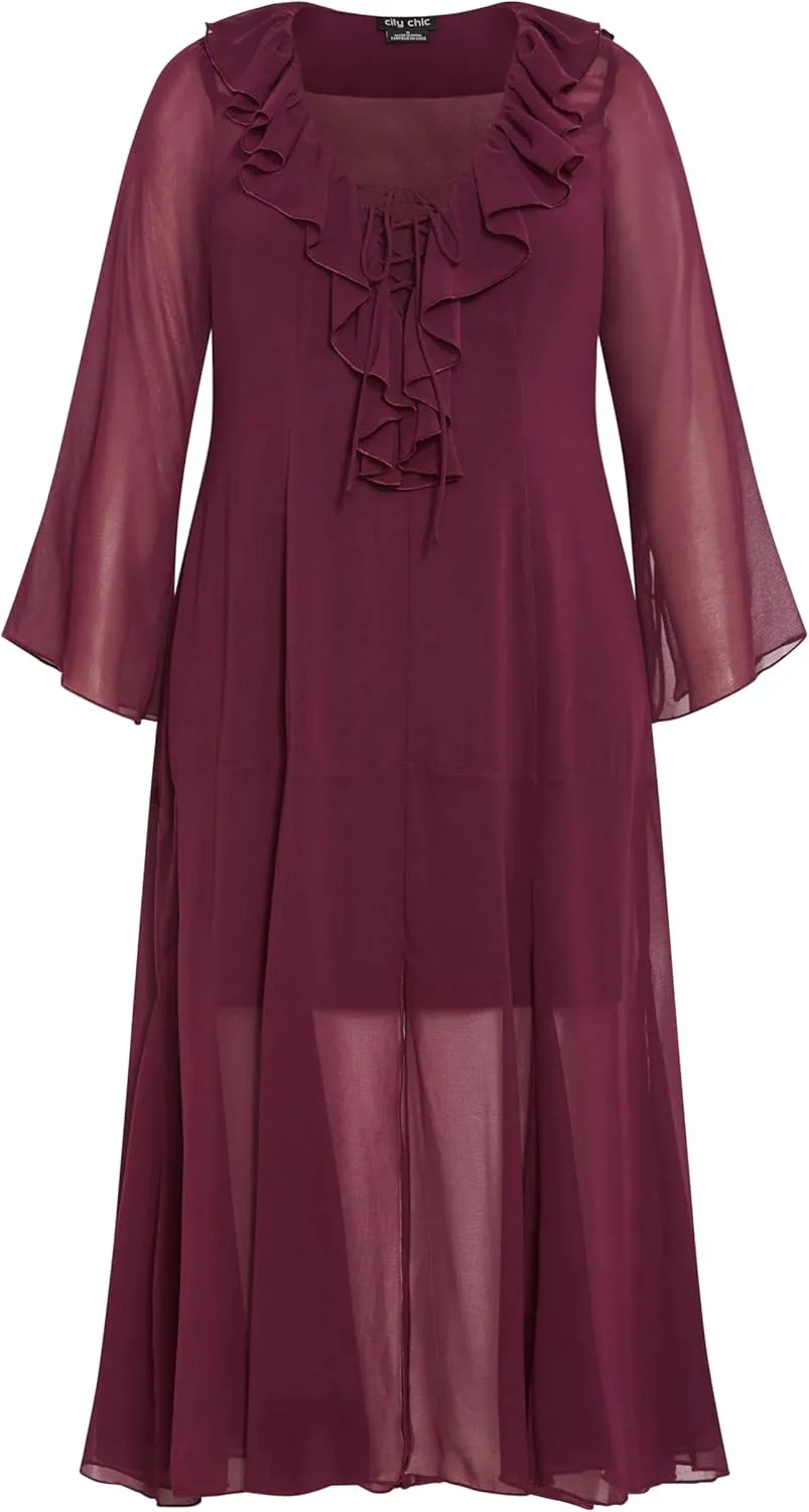 City Chic Women's Plus Size Maxi Dress - Vamp