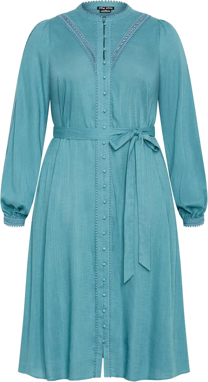 City Chic Women's Plus Size Mysteria Dress