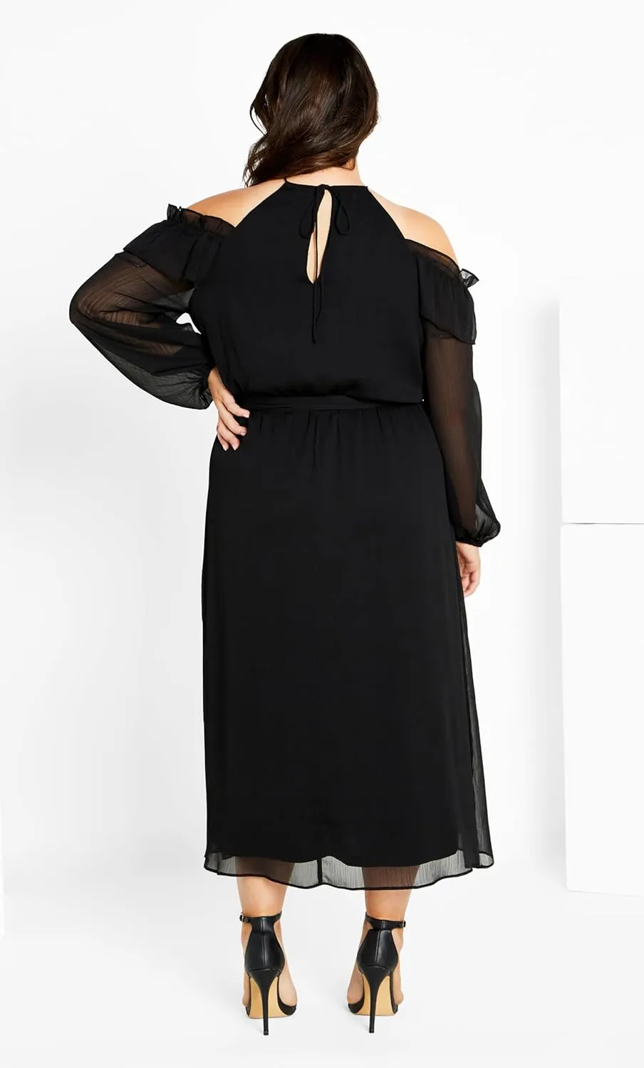 City Chic Women's Plus Size Nikita High Neck Flower Dress