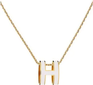 Classic Letter Design 18K Gold Plated Womens Necklace Colorful Color Optional Women's Pendant