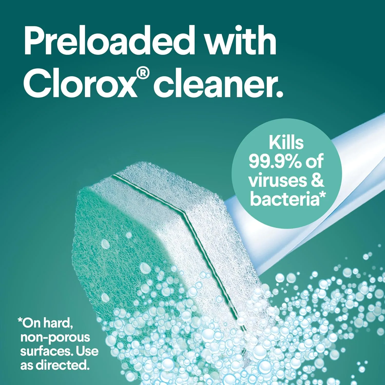 Clorox ToiletWand Disinfecting Refills, Disposable Wand Heads - Rainforest Rush - 20 Count (Package May Vary)