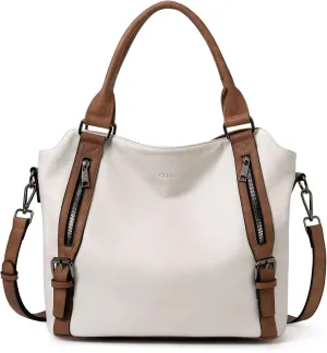 CLUCI Purses for Women Vegan Leather Handbags Tote Purse Shoulder Bag Large Ladies Hobo Bags