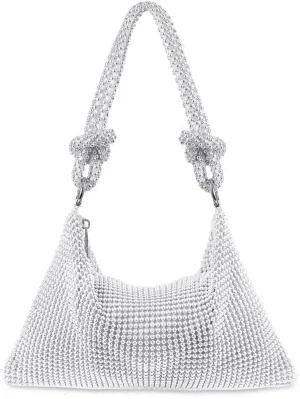 Clutch Purse for Women,Sparkly Rhinestone Evening Bag Wedding & Party Accessories,Handbag Fits Phone,Wallet & Lipstick