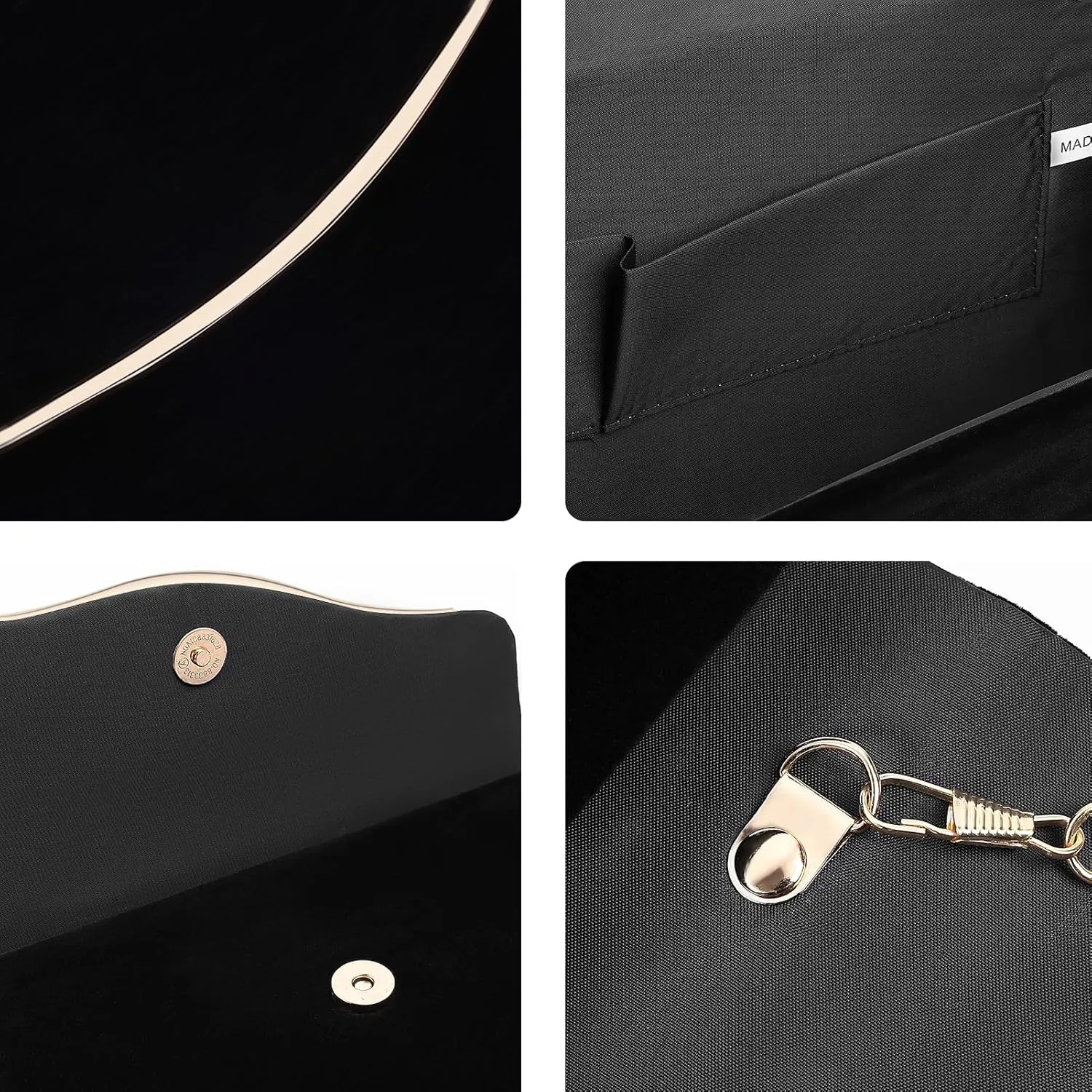 Clutch Purses for Women Evening Bag Faux Suede Formal Party Wedding Cocktail Prom