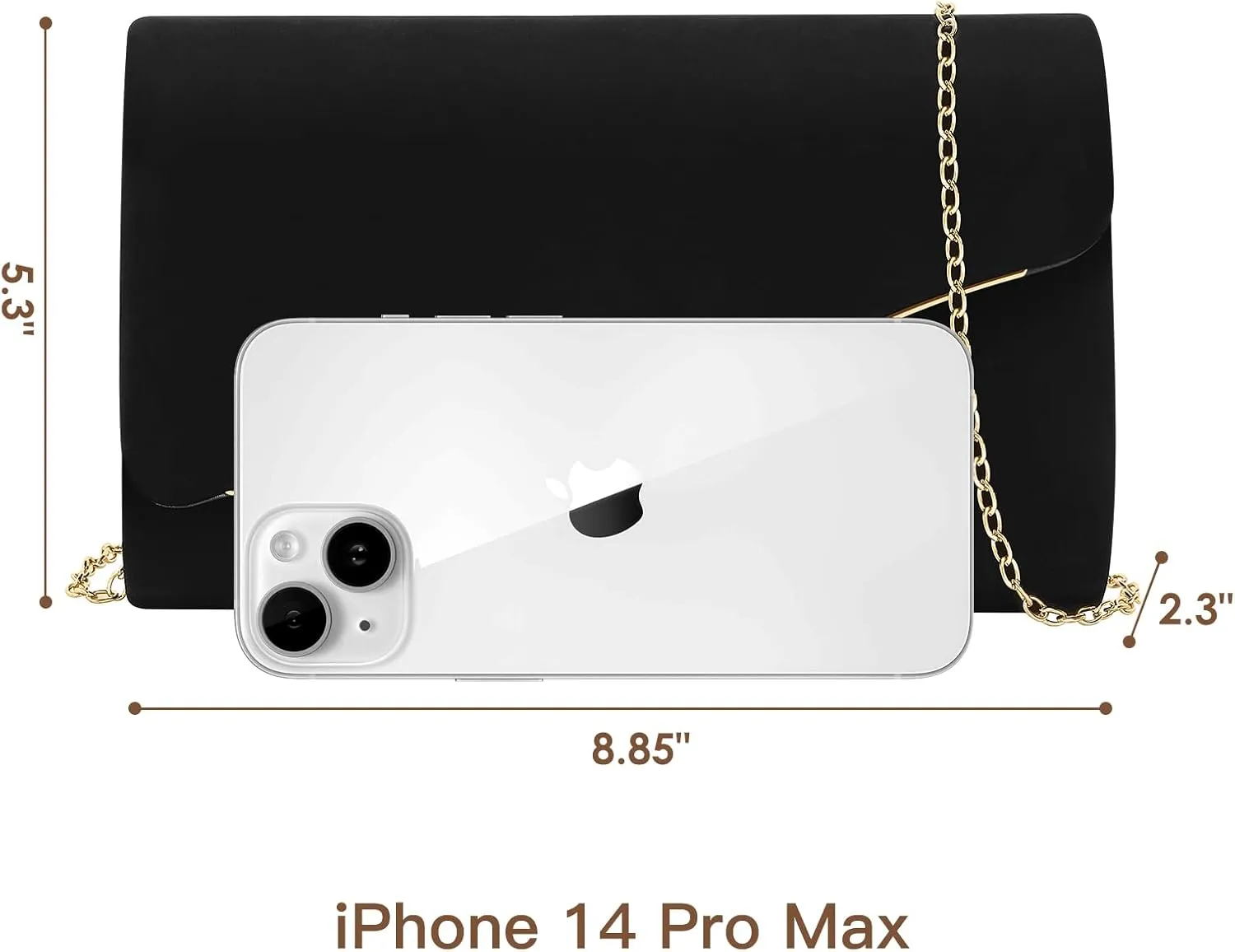 Clutch Purses for Women Evening Bag Faux Suede Formal Party Wedding Cocktail Prom