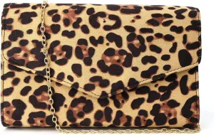 Clutch Purses for Women Evening Bag Faux Suede Formal Party Wedding Cocktail Prom