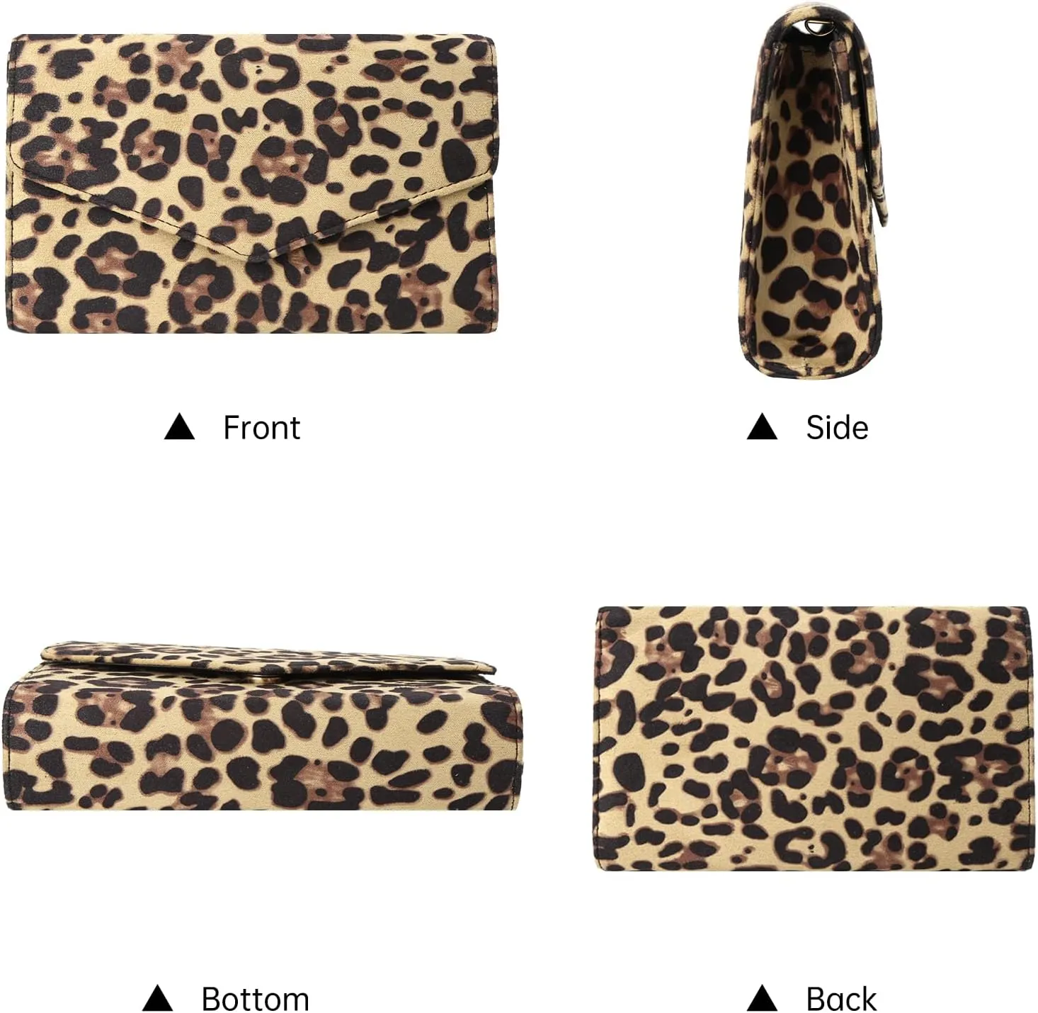 Clutch Purses for Women Evening Bag Faux Suede Formal Party Wedding Cocktail Prom