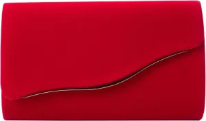 Clutch Purses for Women Evening Bag Faux Suede Formal Party Wedding Cocktail Prom