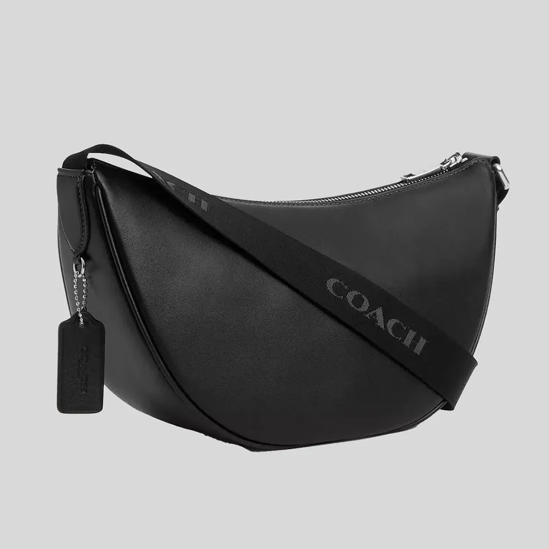 COACH Pace Shoulder Bag Silver/Black RS-CT644