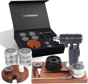 Cocktail Smoker Kit, Bartender kit, Old Fashioned Smoker,Whiskey Smoker, Bar kit, Elevate Your Culinary and Mixology Game with a Touch of Smoked Elegance, Black