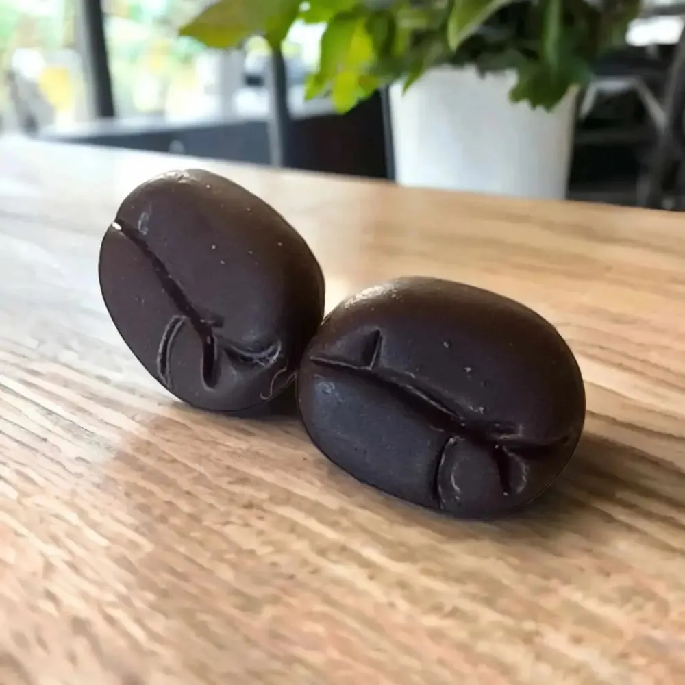 Coffee Bean Resin Novelty Earrings - Perfect Coffee Lover Gift!