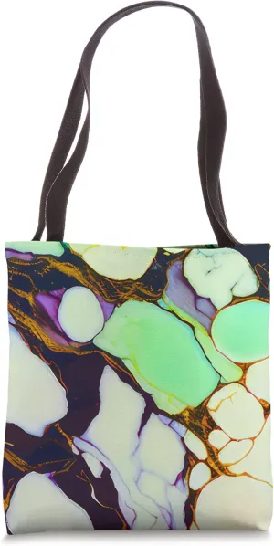 Colorful White Black Chic Abstract Modern Aesthetic Tote Bag