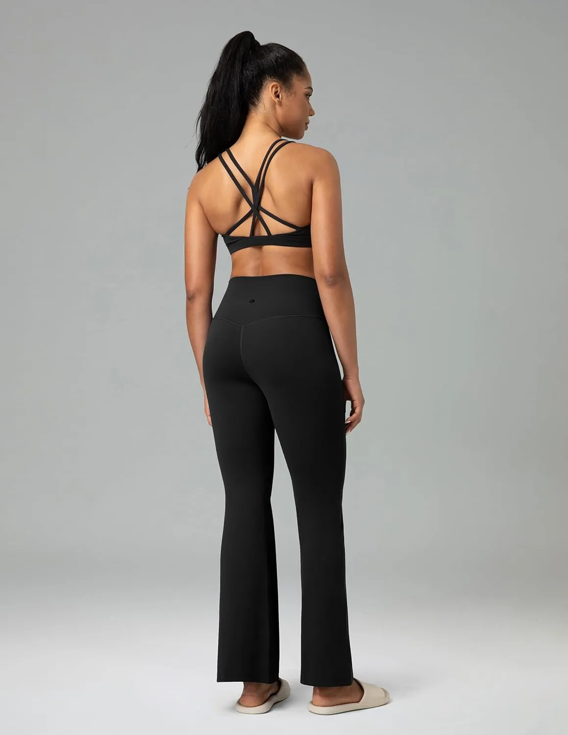Colorfulkoala Women's Dreamlux Workout Flare Leggings High Waisted Wide Leg Bootcut Yoga Pants 29.5" / 31.5" Inseam
