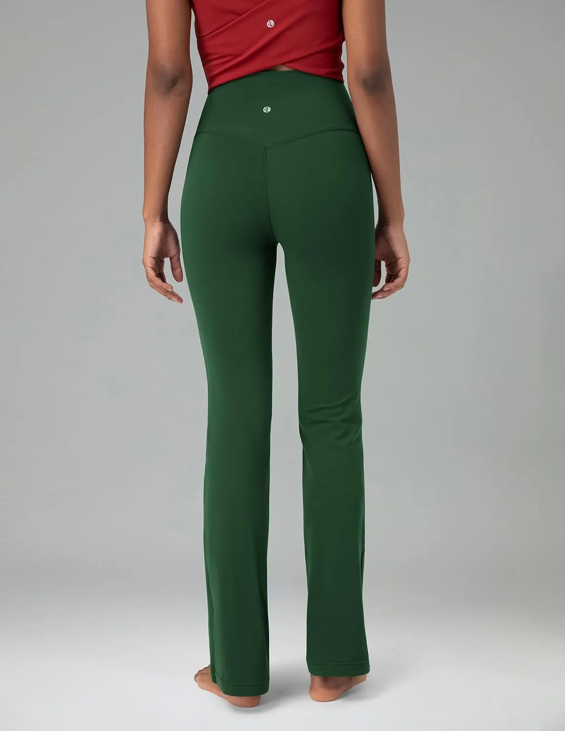 Colorfulkoala Women's Dreamlux Workout Flare Leggings High Waisted Wide Leg Bootcut Yoga Pants 29.5" / 31.5" Inseam