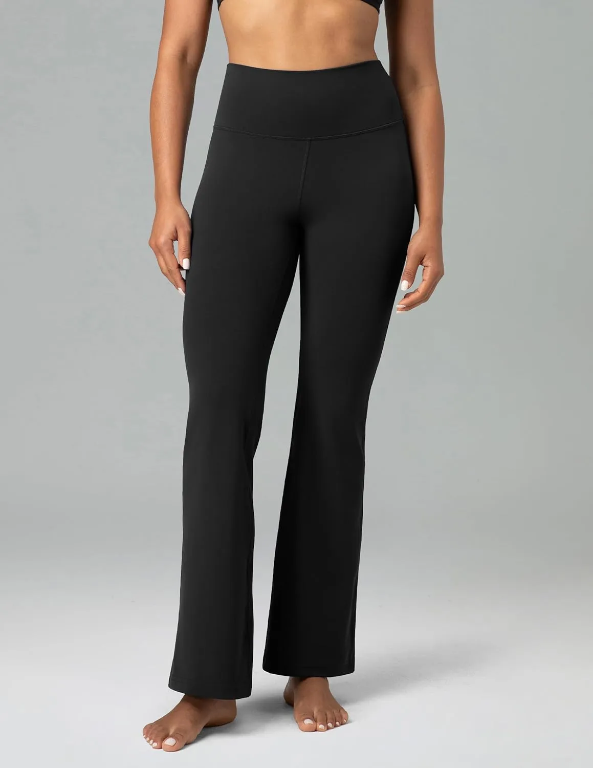 Colorfulkoala Women's Dreamlux Workout Flare Leggings High Waisted Wide Leg Bootcut Yoga Pants 29.5" / 31.5" Inseam