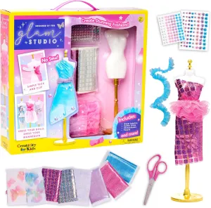 Creativity for Kids Designed by You Glam Studio: Girls' Fashion Designer Craft Kit for Ages 6-8, DIY Arts and Crafts for Kids, Birthday Gifts for Girls, Girl Toys