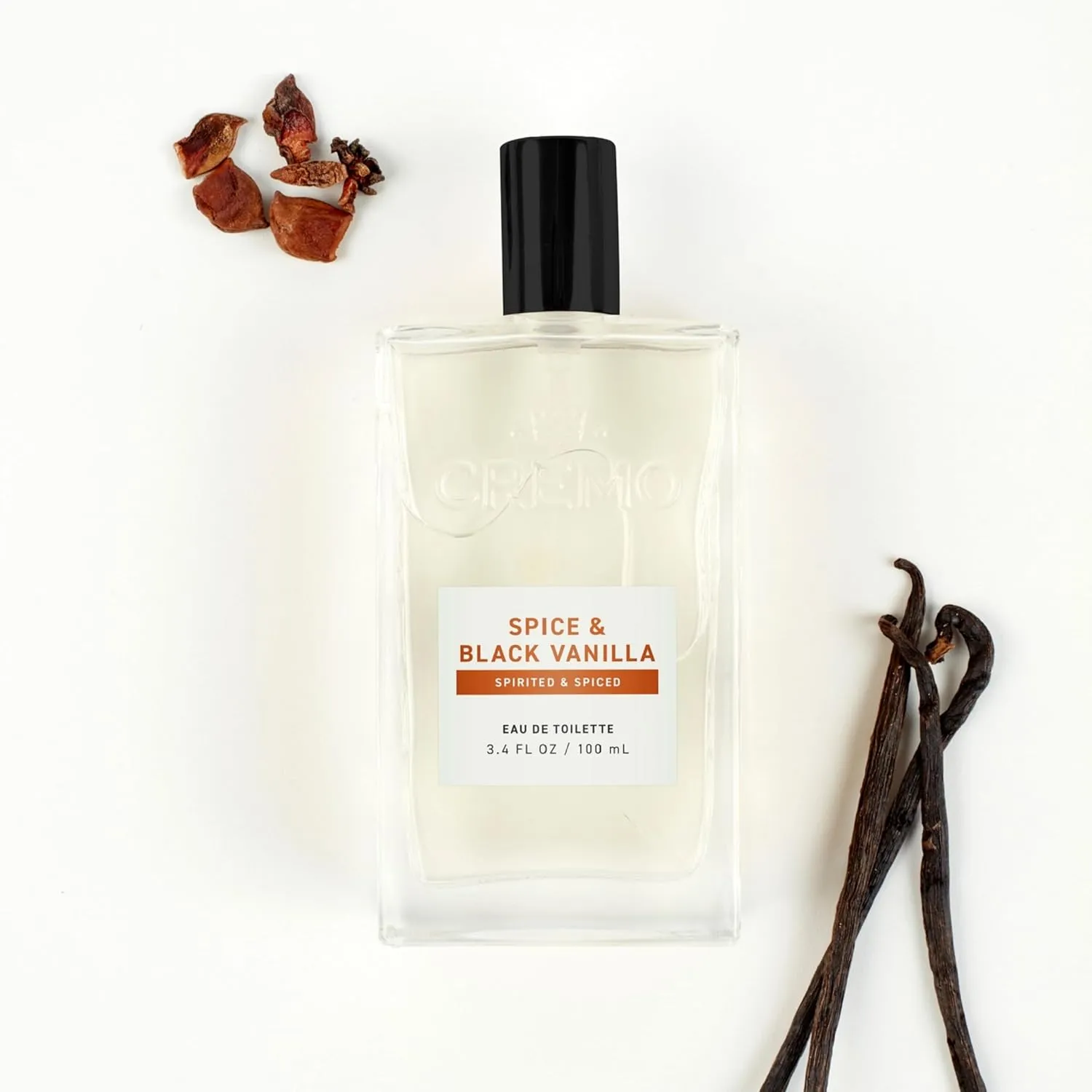 Cremo Cologne for Men - Spice & Black Vanilla Mens Cologne Spray - An Explosion of Vibrant Spices, Dark Woods and Black Vanilla, Fragrances For Men, 3.4 Fl Oz