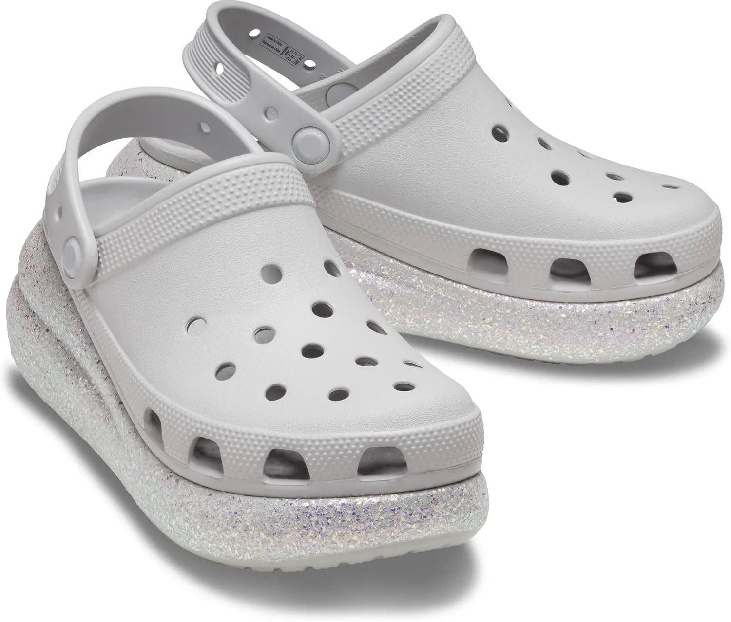 Crocs Classic Crush Clog Seasonal Graphics for Women - Sparkling Wedge Heels, Gorgeous and Comfortable Clogs
