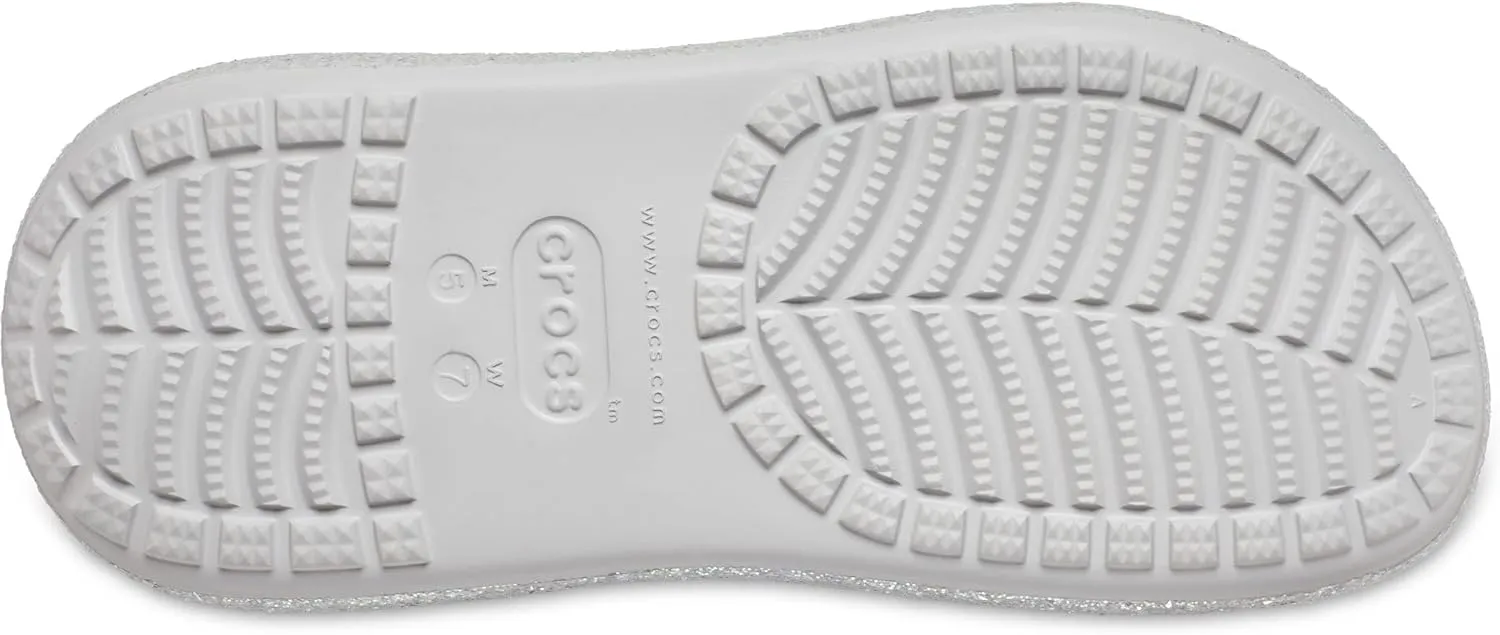 Crocs Classic Crush Clog Seasonal Graphics for Women - Sparkling Wedge Heels, Gorgeous and Comfortable Clogs