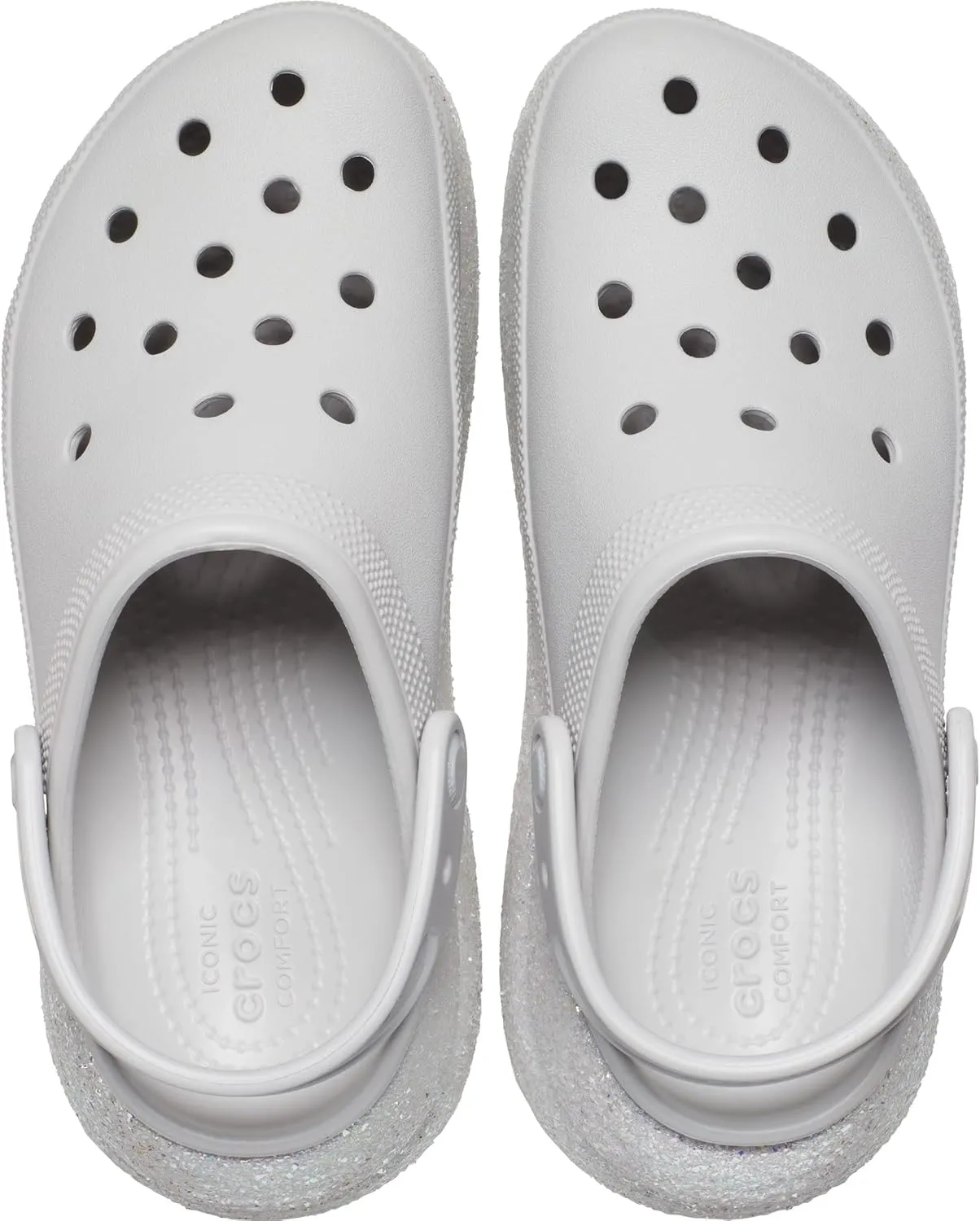 Crocs Classic Crush Clog Seasonal Graphics for Women - Sparkling Wedge Heels, Gorgeous and Comfortable Clogs