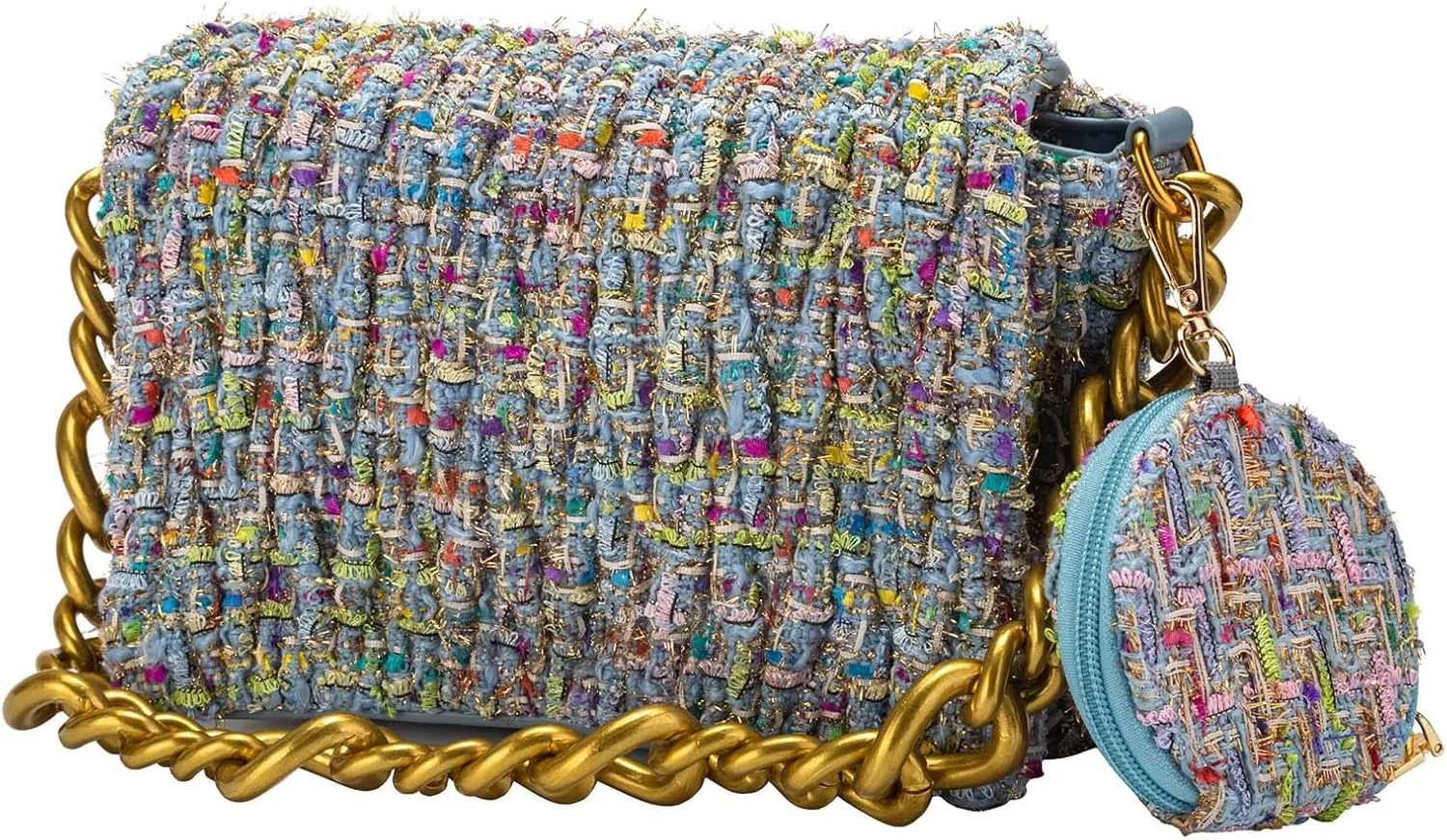 Crossbody Bags for Women Quilted Top Handle Handbags Shoulder Bag with Chain Trendy Clutch Ladies Purses Evening Bags