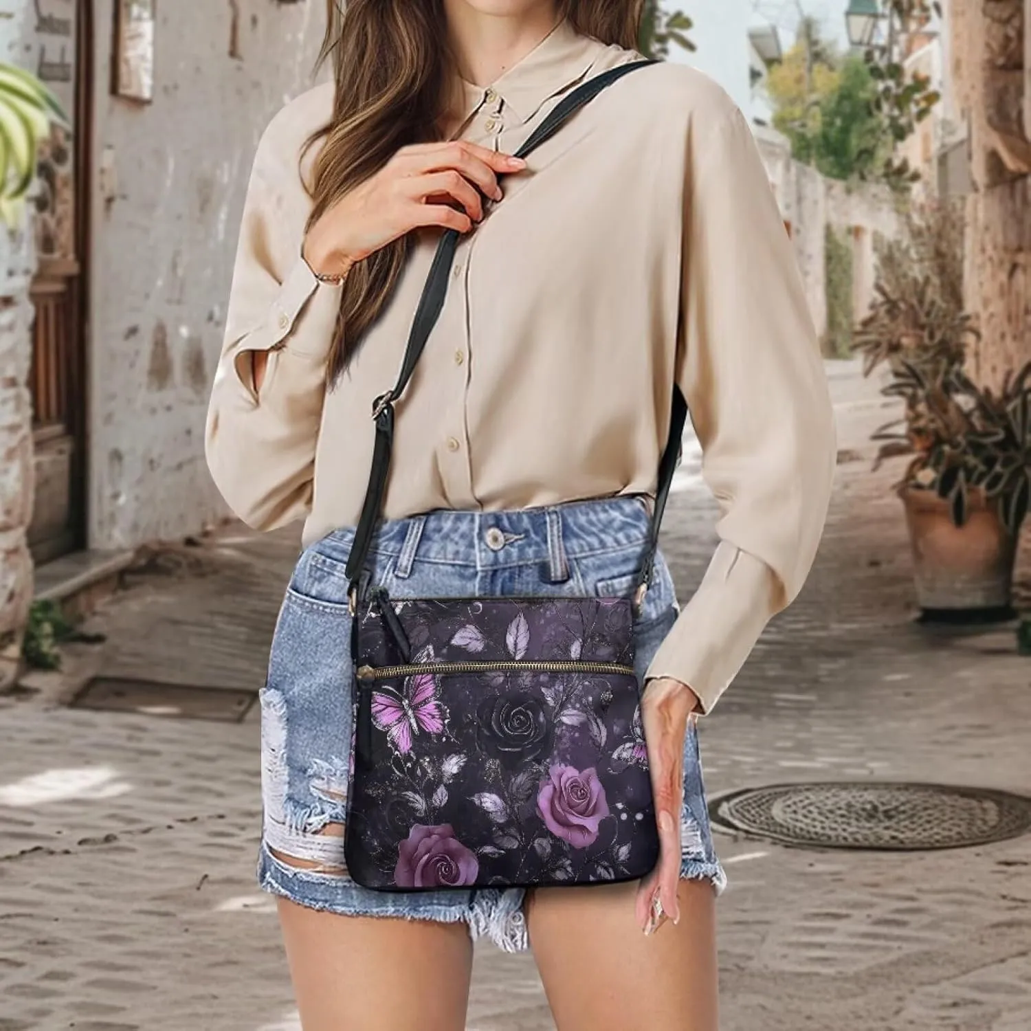 Crossbody Bags for Women Trendy Travel Stylish Handbag Tote with Strap Leather Shoulder Purse