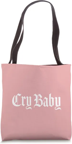 CRY BABY Old English Design Tote Bag