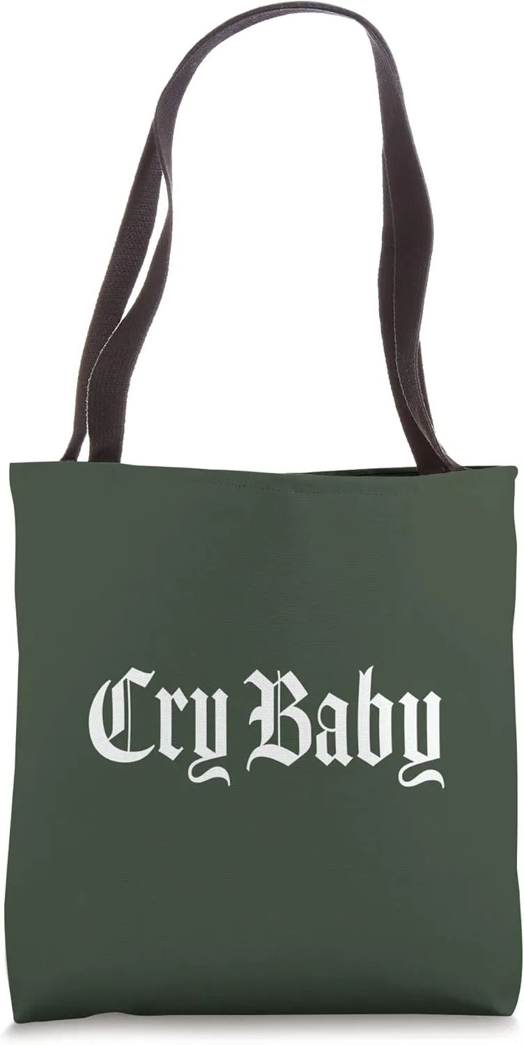 CRY BABY Old English Design Tote Bag