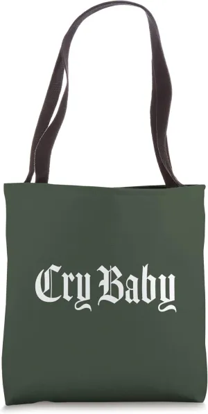 CRY BABY Old English Design Tote Bag