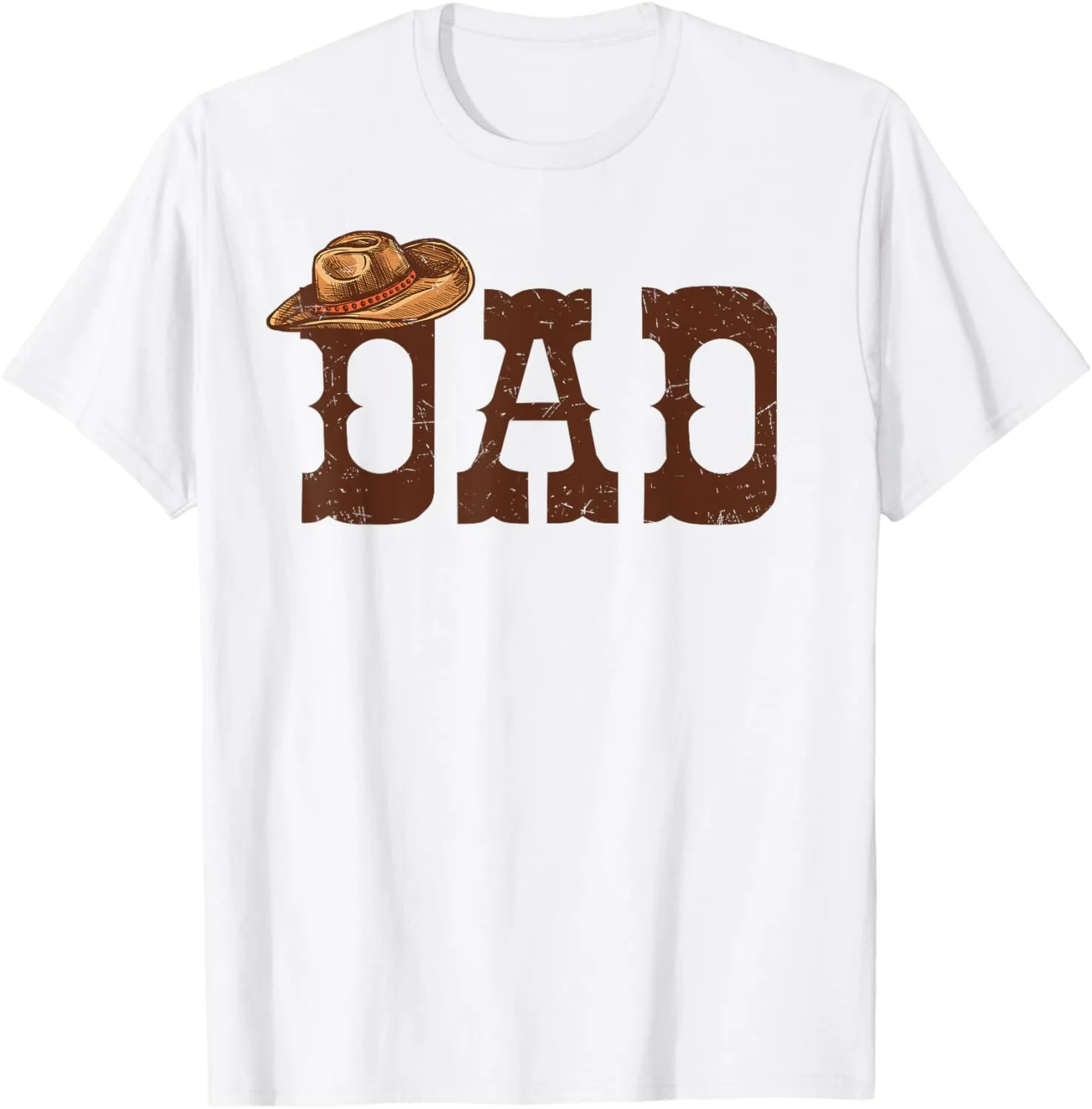 Dad Papa Western Family Matching Birthday Cowboy Cowgirl T-Shirt