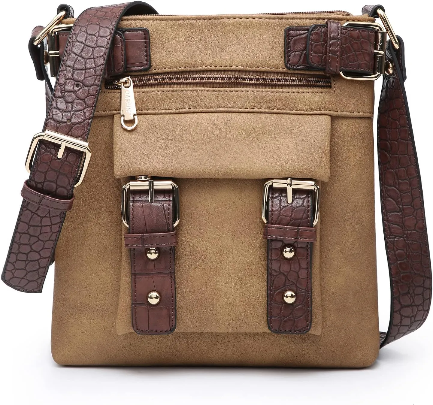 Dasein Women Lightweight Crossbody Bags Soft Vegan Leather Messenger Bag Shoulder Bag Travel Purse