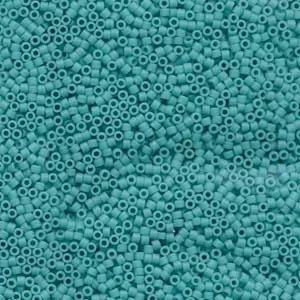 DB 759, Matte Opaque Turquoise - Miyuki Delica Beads - Size 11 - 5 grams - Japanese Cylinder Seed Beads - Retail & Wholesale