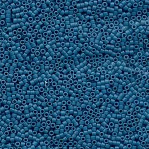 DB 798, Dyed Matte Opaque Capri Blue - Miyuki Delica Beads - Size 11 - 5 grams - Japanese Cylinder Seed Beads - Retail & Wholesale