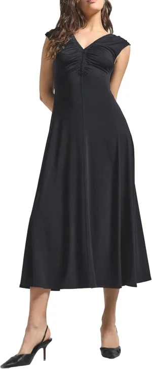 Derek Lam 10 Crosby Women's Isabel Rouched Sleeveless Dress