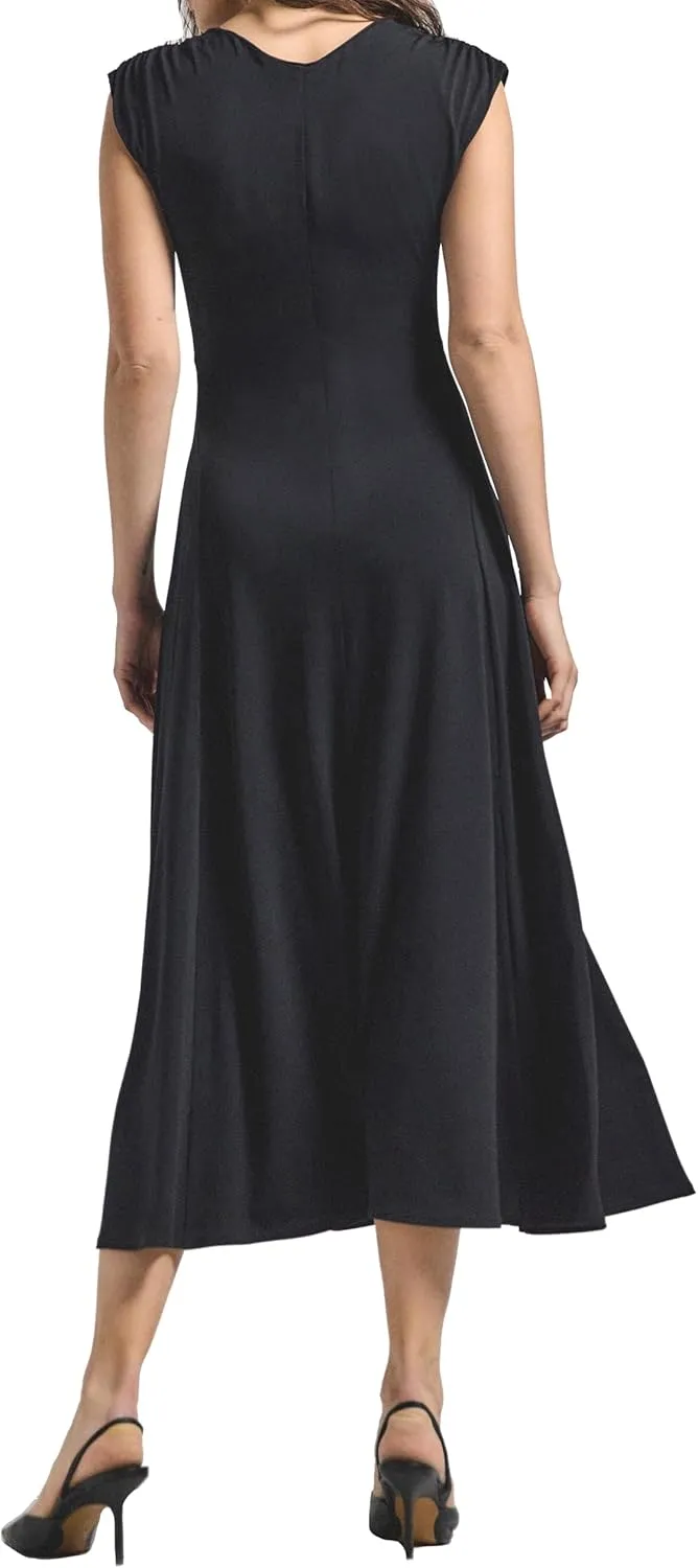 Derek Lam 10 Crosby Women's Isabel Rouched Sleeveless Dress