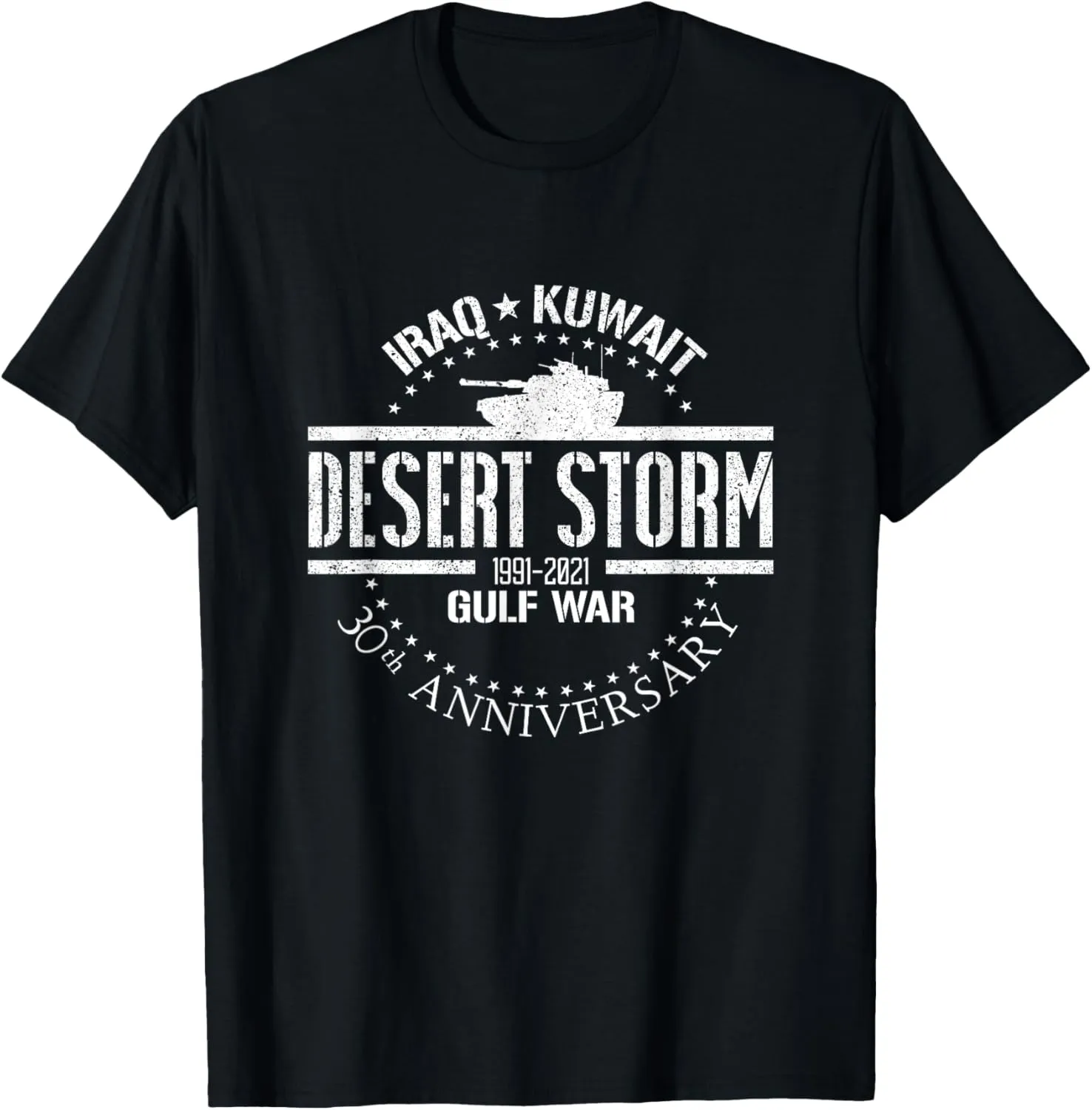 Desert Storm 30th Anniversary 1991 Gulf War Veteran Military T-Shirt