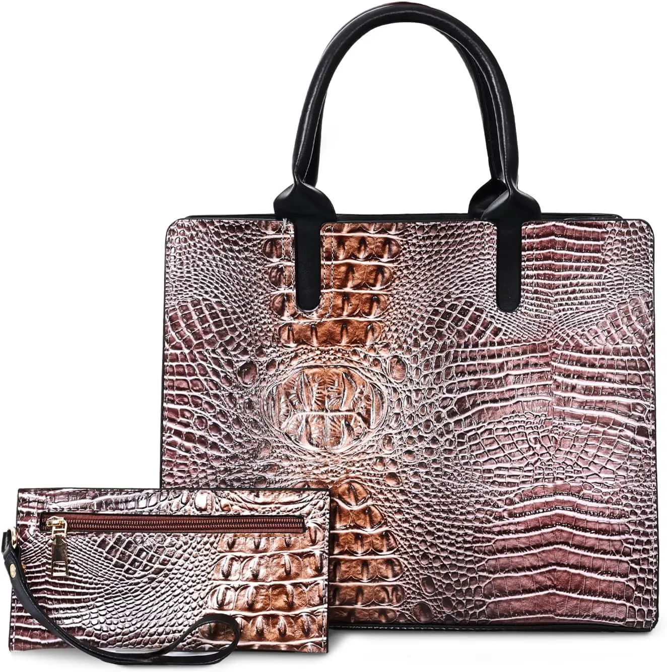 Designer Tote Handbags Ladies Top Handle Purses Satchel Bags For Women'S Shoulder Handbags Set 2pcs