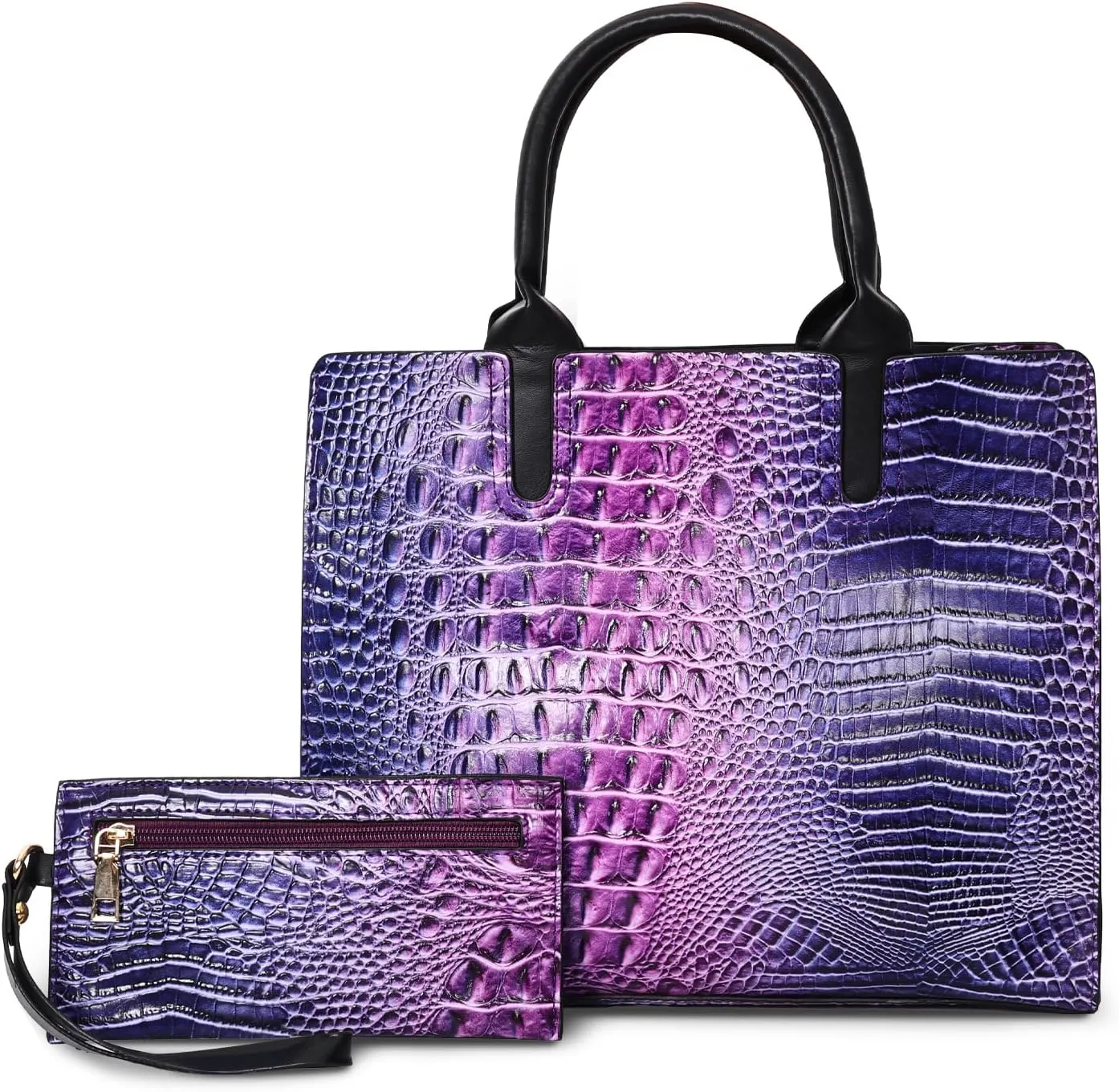 Designer Tote Handbags Ladies Top Handle Purses Satchel Bags For Women'S Shoulder Handbags Set 2pcs