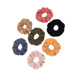 Didiseaon 7pcs Gentle Hair Elastic Bands for Women Girls Simple Ponytail Holders Hair Elastics Stretch Hair Ring Hair Bun Accessories in Light Grey