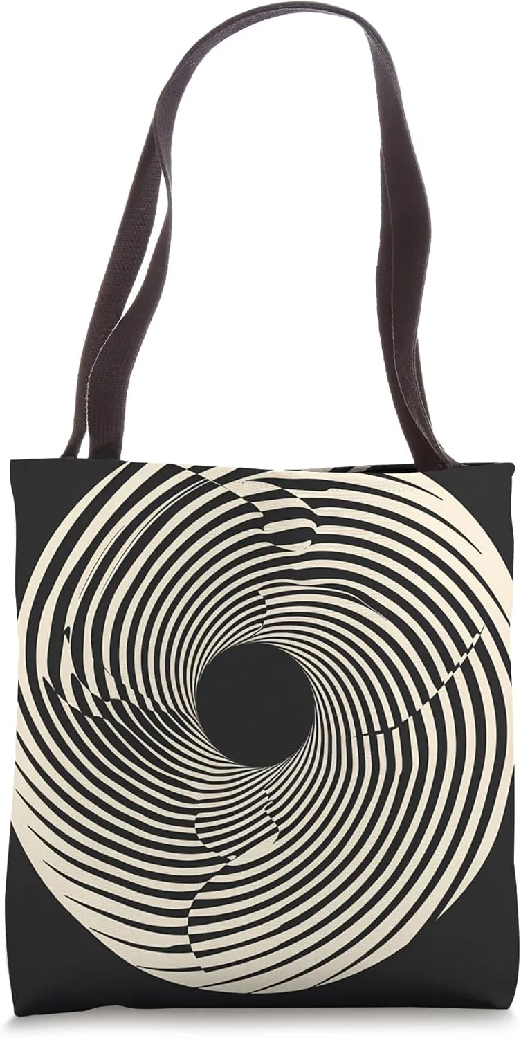 Dizzy Abstract Minimalist Design - Modern Geometric Tote Bag