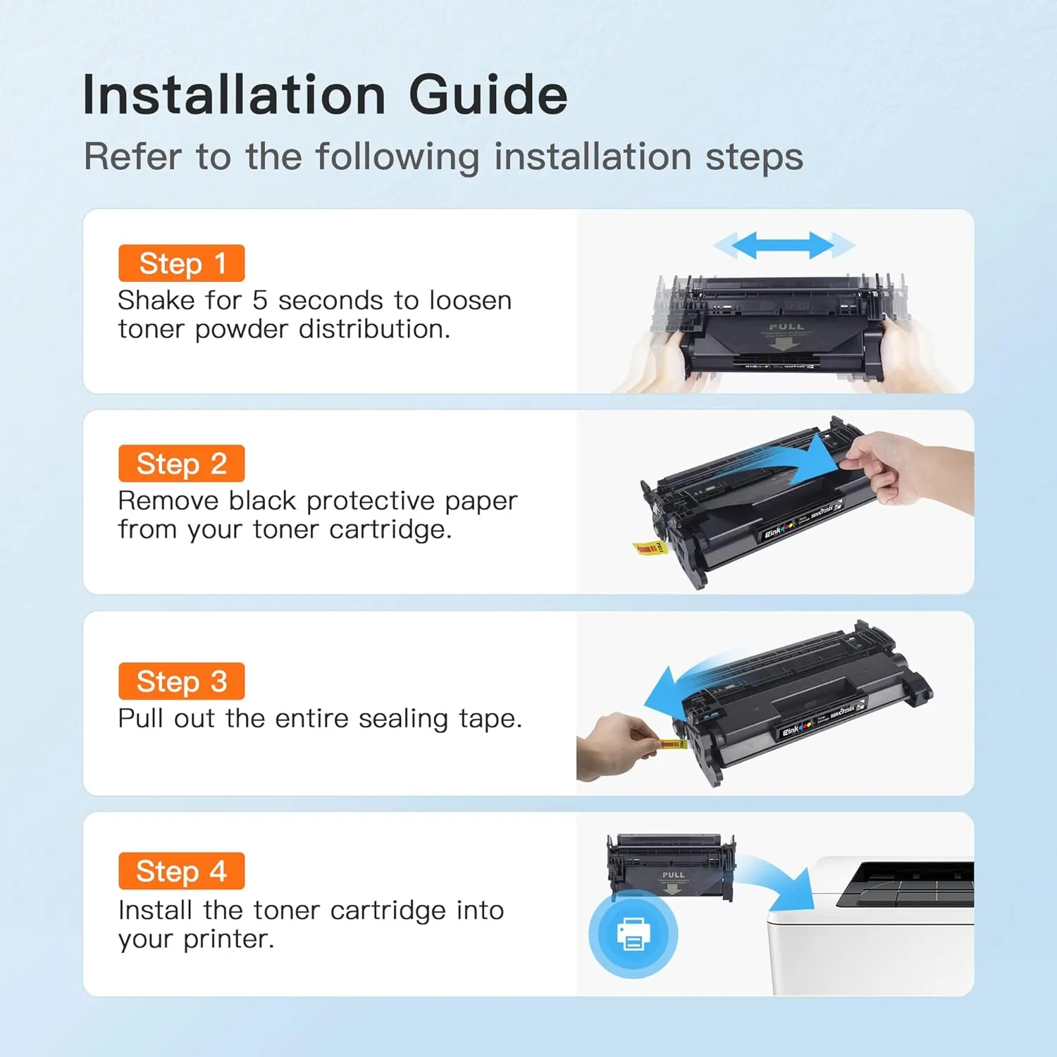 E-Z Ink 58X CF258X Compatible Replacement for HP 58X CF258X 58A CF258A Toner Cartridge Black with Laserjet MFP M428fdw M428fdn M428dw M404 M428 Pro M404n M404dn M404dw Printer(2 Black with Chip)