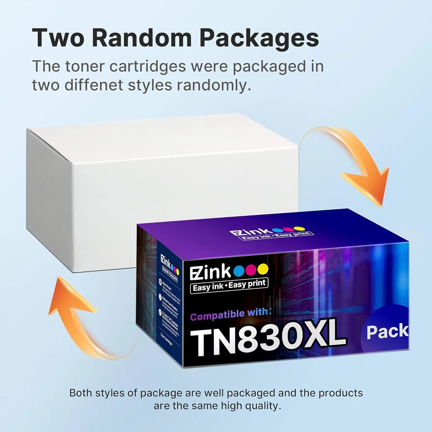 E-Z Ink Compatible Toner Cartridge Replacement for Brother TN830 TN830XL TN 830 Toner Cartridges to use with HL-L2460DW DCP-L2640DW HL-L2400D HL-L2480DW HL-L2405W MFC-L2820DW Printer (1 Black)